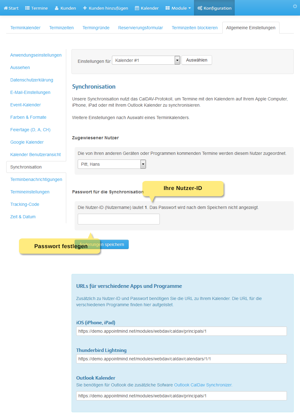 2. Assegni una password