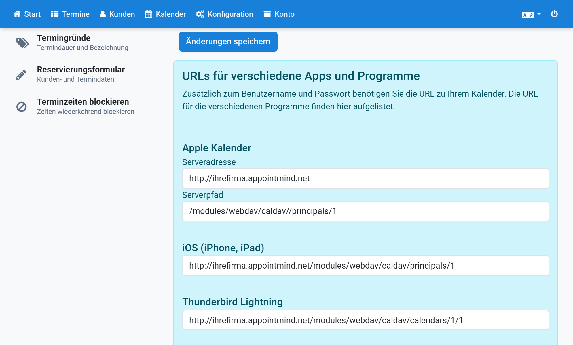 Scorra fino in fondo a URL per diverse app e programmi