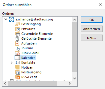Selezioni il calendario i cui appuntamenti devono essere sincronizzati. In Outlook può anche creare sottocalendari e sincronizzare con questi