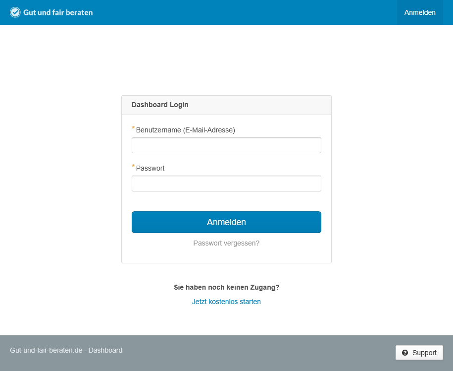 Accedere a Gut und fair beraten