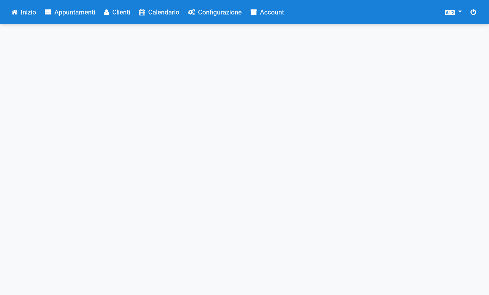 Faccia clic nella navigazione su Configurazione
