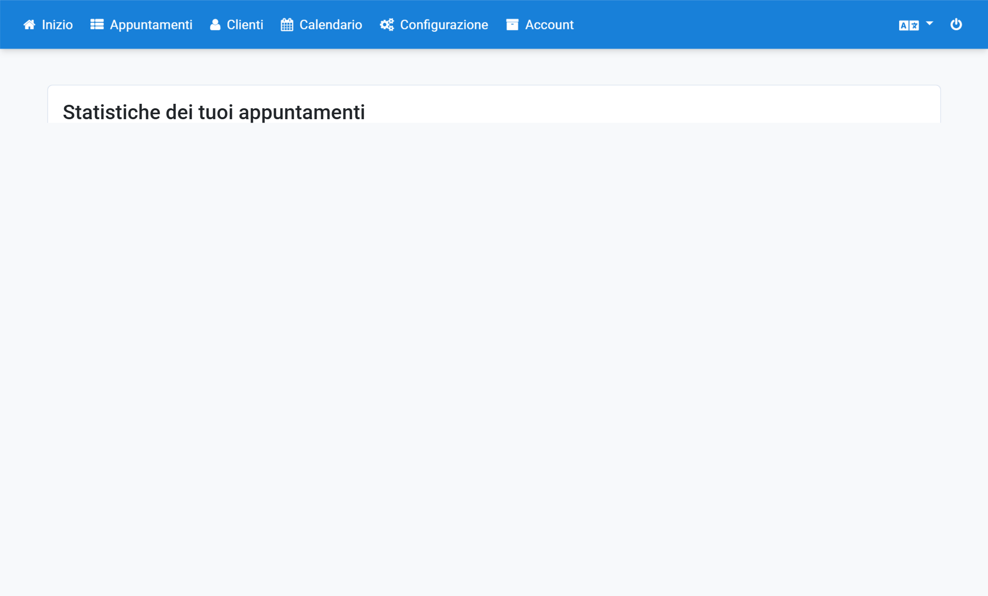 Faccia clic nella navigazione su Configurazione