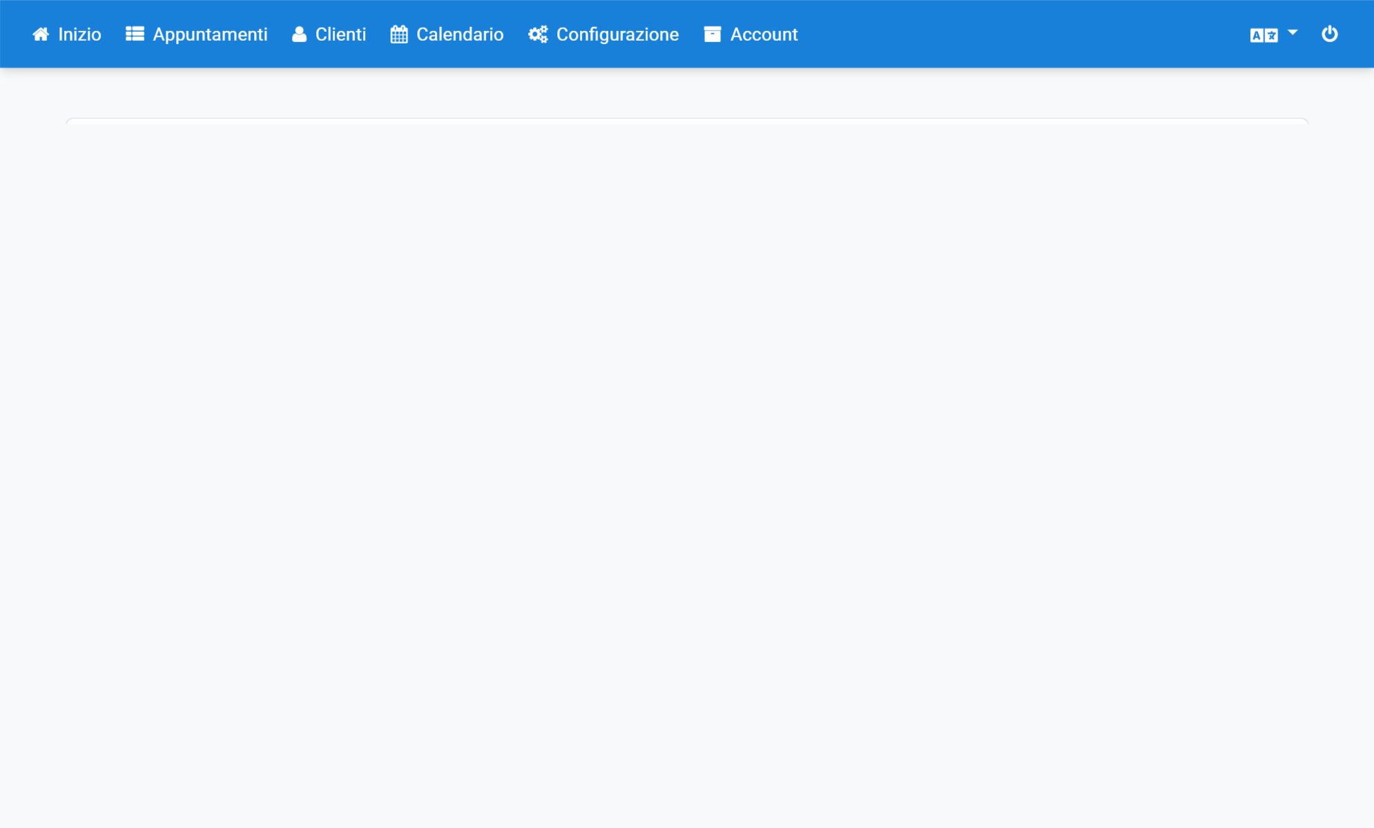 Faccia clic nella navigazione su Configurazione